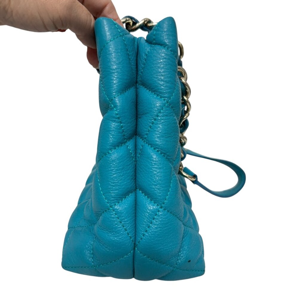 Kate Spade Gold Coast Small Maryanne Quilted Mid Teal Leather bag - Picture 4 of 16